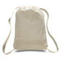 Natural 12 Oz. Canvas Cinch Backpack - Blank (14"x18"x2")
